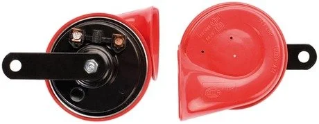 Сигнал автомобільний фанфарний (к-кт 2шт без реле) 400/500Гц 12V HELLA 3FH 007 424-811 (фото 1)