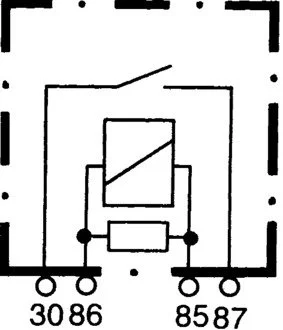 Реле управление холодного пуска (12V,20A) W168/CL203/W202 92- HELLA 4RA933766-111