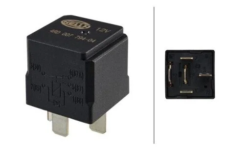 Фото 1 - реле, робочий ток HELLA 4RD007794041 Реле, робочий ток HELLA 4RD007794041 (фото 1)