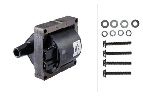 Котушка запалювання TOYOTA 4 RUNNER II, HILUX V, LAND CRUISER 2.4 12.88-07.97 HELLA 5DA230035211