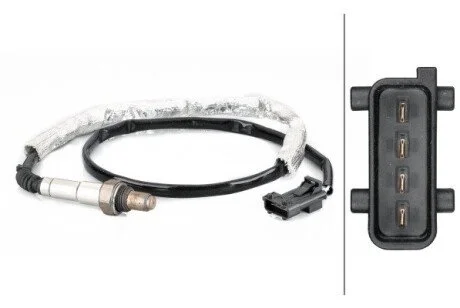 Лямбда-зонд (кількість дротів 4, 955мм) VOLVO S80 I, XC90 I 2.5 10.02-09.14 HELLA 6PA358103201 (фото 1)