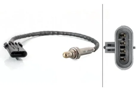 Лямбда-зонд (кількість дротів 4, 310мм) OPEL FRONTERA B 2.2/3.2 10.98-07.04 HELLA 6PA358103501
