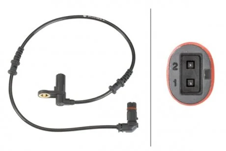 DB Датчик ABS передн.W220 98- HELLA 6PU 012 039-621