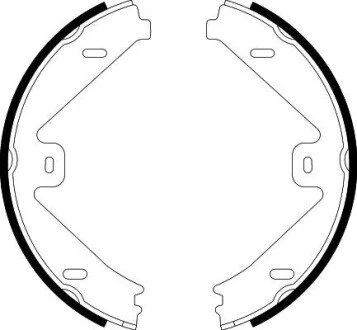 Колодки ручных тормозов Mercedes W212 HELLA 8DA 355 050-081