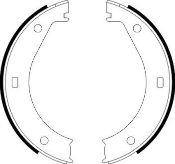 Колодки ручного тормоза E36/E34 /E38 1.8-5.5 PAGID HELLA 8DA355050-311
