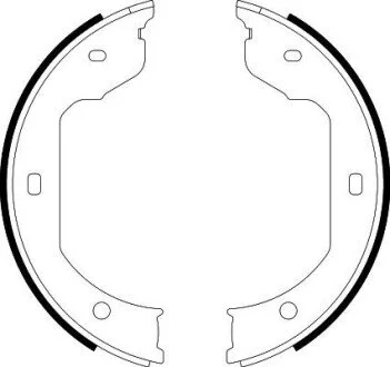 Колодки ручного тормоза T5 03> PAGID HELLA 8DA355050-471