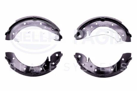 Тормозные колодки задние Berlingo/Partner 96-05 (барабанные.) HELLA 8DB355001-831