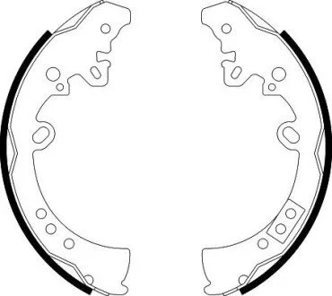 Гальмівні колодки зад. Hilux/Fortuner 2.4-4.0 05- HELLA 8DB355003-011
