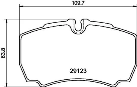 Тормозные колодки зад. Transit (V347) 06- (спарка) PAGID HELLA 8DB355005-421