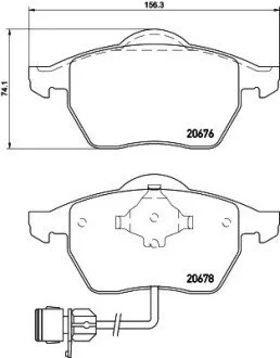 Колодки тормозные комплект HELLA 8DB355007461