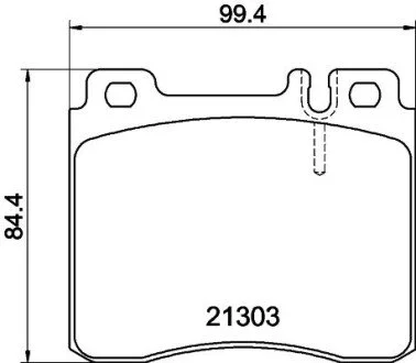 Гальмівні колодки перед W140 PAGID HELLA 8DB355007-551