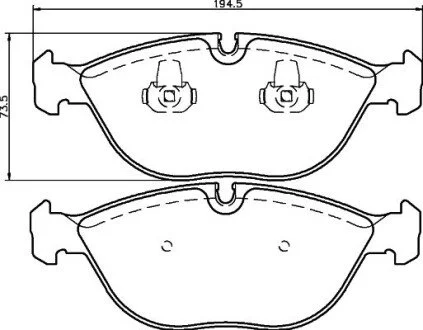 Тормозные колодки перед W210 (ATE) PAGID HELLA 8DB355008-261