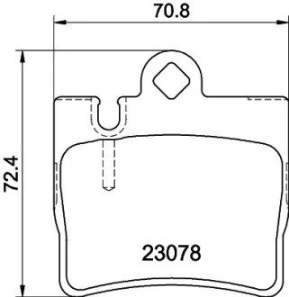 Тормозные колодки зад. MB W220/C215 98- (ATE) PAGID HELLA 8DB355008-711