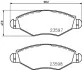 Гальмівні колодки, дискове гальмо (набір) HELLA 8DB355009411 (фото 1)