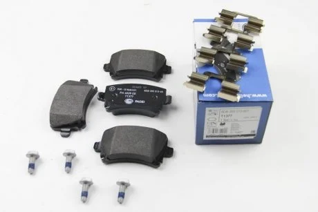Колодки гальмівнi зад. VW Touran 1.6 1.9 TDI 2.0 TDI 02.03- Skoda HELLA 8DB 355 010-601