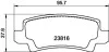 Тормозные колодки дисковые зад. Toyota Corolla 02- HELLA 8DB 355 010-841 (фото 1)
