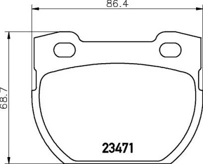 Тормозные колодки зад. Defender 90-16 2.2-4.0 PAGID HELLA 8DB355010-921
