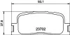 Гальмівні колодки дискові зад. Toyota Camry 3.0/24V 00-