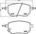 Гальмівні колодки, дискове гальмо (набір) 8DB355011101