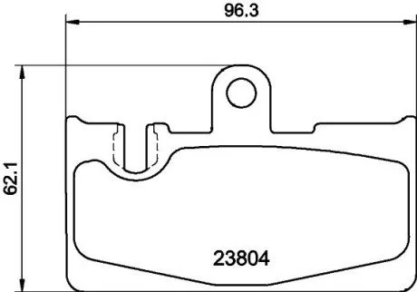 Тормозные колодки зад. Lexus LS 00-06 PAGID HELLA 8DB355011-661