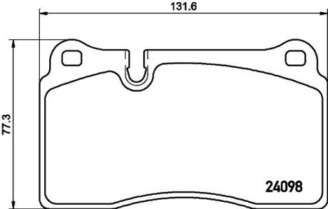 Тормозные колодки перед. VW Touareg 02- (brembo) PAGID HELLA 8DB355011-851
