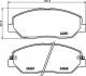 Гальмівні колодки перед. Hyundai Santa FE 06- (mando) HELLA PAGID 8DB355012-371