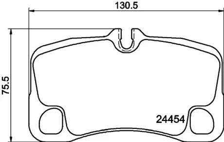 Гальмівні колодки, дискове гальмо (набір) HELLA 8DB355013791