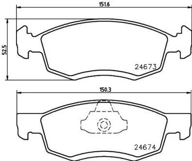 Гальмівні колодки, дискове гальмо (набір) HELLA 8DB355013951