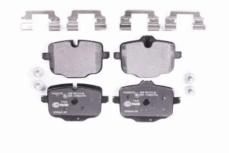 Тормозные колодки зад. BMW 535i/550i/535d 10- HELLA 8DB 355 014-361
