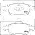 Тормозные колодки дисковые перед. Renault Megane 1.9 dCi 08-/Renault Duster 10- (+ ABS) 8DB 355 014-791