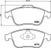 Тормозные колодки дисковые перед. Renault Scenic III/Megane III 2.0DCi 08- HELLA 8DB 355 015-041 (фото 1)