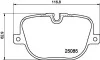 Гальмівні колодки дискові зад. Land Rover Range Rover III/ Range Rover Sport 4.4Td-5.0V8 04.09- 8DB 355 015-451