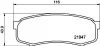 Тормозные колодки зад. Toyota Land Cruiser 84- HELLA PAGID 8DB355016-831