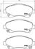 Гальмівні колодки передні Toyota Avensis 00-08 (bosch) HELLA 8DB355017-321 (фото 2)