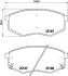 Тормозные колодки перед. Hyundai ix20/ix35 10- /Kia Sportage (SL) 10- (Mando) PAGID HELLA 8DB355019-791 (фото 1)