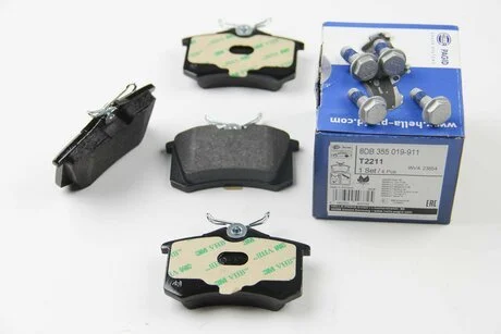 Тормозные колодки дисковые зад. Citroen/Peugeot/Renault/VAG (17mm) HELLA 8DB 355 019-911