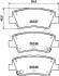 Тормозные колодки дисковые зад. Hyundai I30/Sonata 2.0 CRDi 06-/Kia Carens 13-/Ceed 12-/Ssangyong New Actyon/Korando 10- HELLA 8DB 355 019-981 (фото 1)