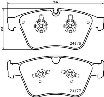 Гальмівні колодки (набір) HELLA 8DB355020031