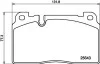 Дисковые тормозные колодки перед. Audi Q5 HELLA 8DB 355 020-241 (фото 1)