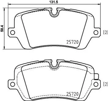 Тормозные колодки зад.Range Rover IV,Sport 12- PAGID HELLA 8DB355020-361