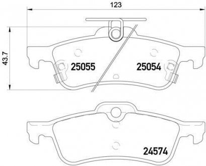 Гальмівні колодки (набір) HELLA 8DB355020501