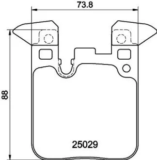 Гальмівні колодки (набір) HELLA 8DB355021341