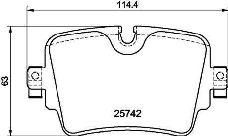 Klocki ham. tył JA HELLA 8DB355021391