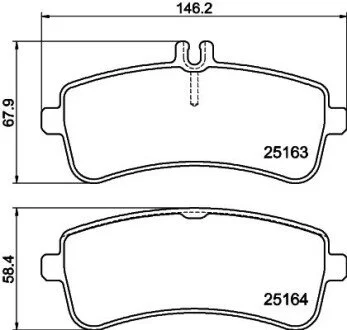 Гальмівні колодки (набір) HELLA 8DB355021521