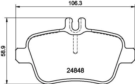 Гальмівні колодки (набір) HELLA 8DB355021791