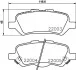 Тормозные колодки дисковые зад. Toyota Venza 12- 8DB 355 023-051