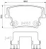 Тормозные колодки зад. Chrysler 300c 04- HELLA PAGID 8DB355025-051