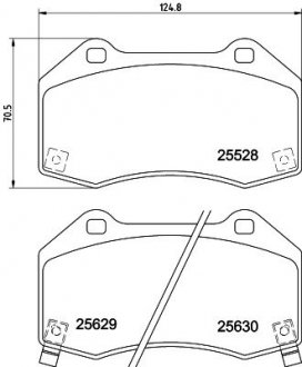 Klocki ham. prz. OPEL HELLA 8DB355025871 (фото 1)