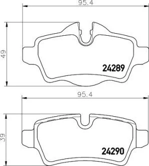 Klocki ham. tył MINI HELLA 8DB355031791