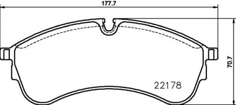 Klocki ham. prz. MAN VW HELLA 8DB355032931